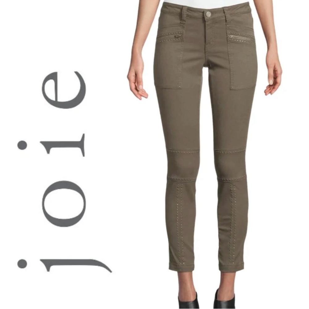 Joie, Hazina Studded Skinny Jeans, Fatigue, Brown Green, Army